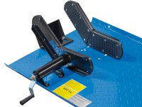 Sollevatore idraulico per moto Fervi S008/M con pompa a pedale, 2500mm