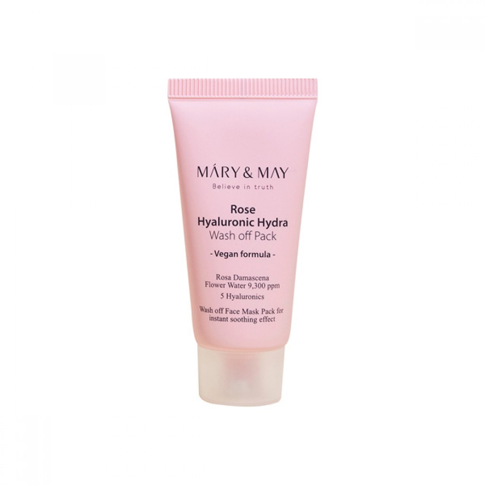Mary&May - Rose Hyaluronic Hydra Wash Off Pack - 30g