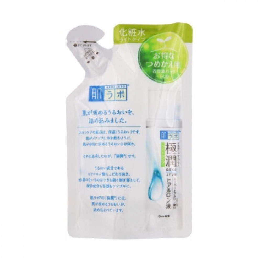 Rohto Mentholatum - Hada Labo Gokujyun Hyaluronic Acid Hydrating Milk Refill - 140ml