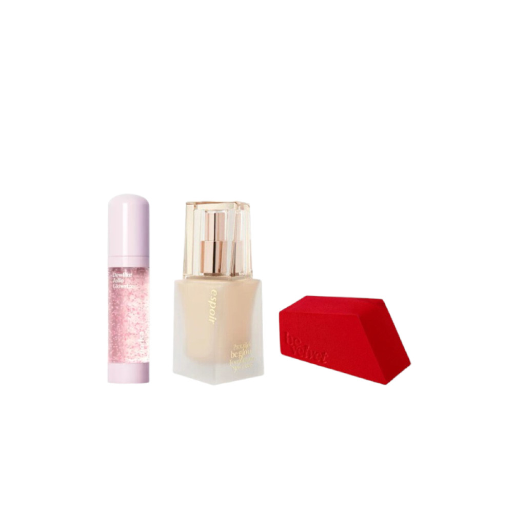 eSpoir - Glowy Foundation Base Make Up Set #02 Ivory