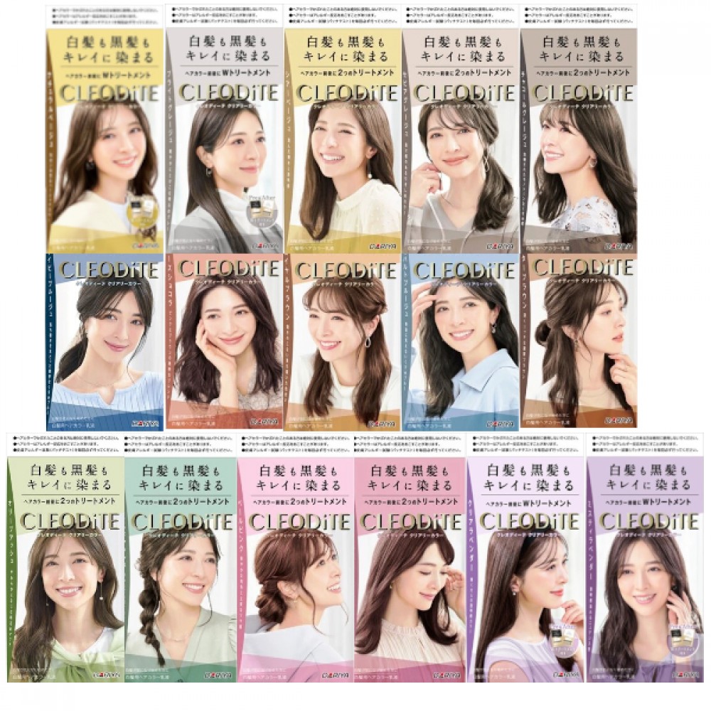 Dariya - Cleodite Cleary Hair Color For Gray Hair - 1 set