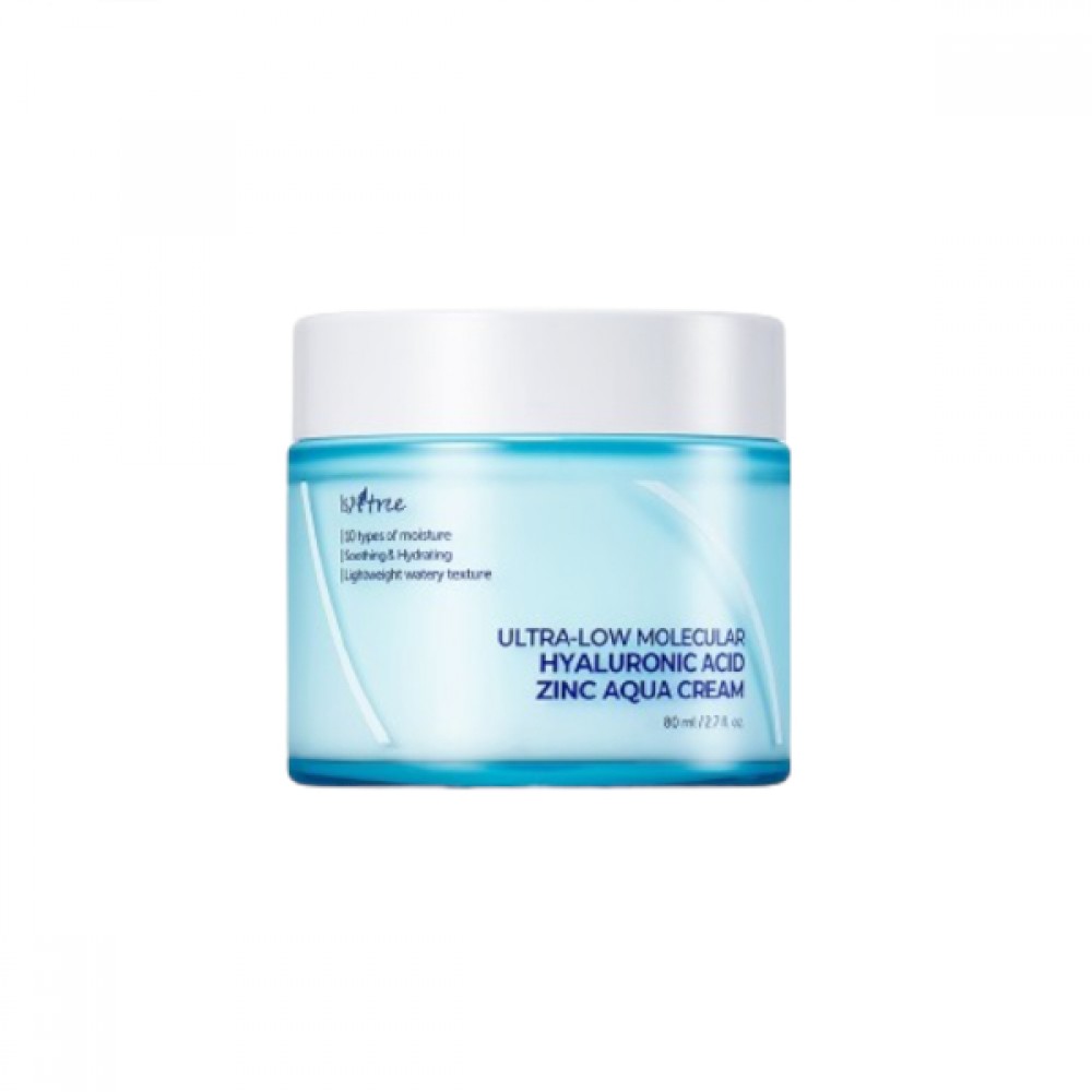 Isntree - Ultra-Low Molecular Hyaluronic Acid Zinc Aqua Cream - 80ml