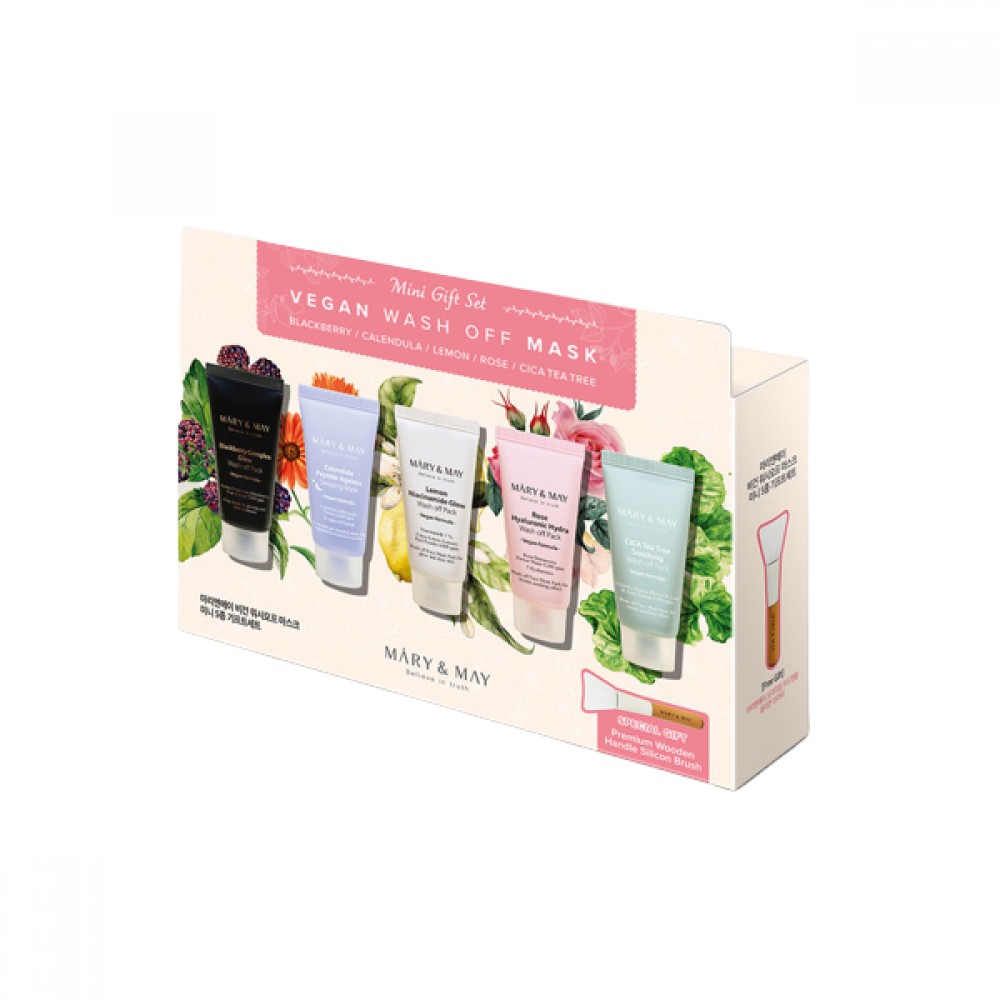 Mary&May - Vegan Wash Off Mask Mini Gift Set - 30g x5
