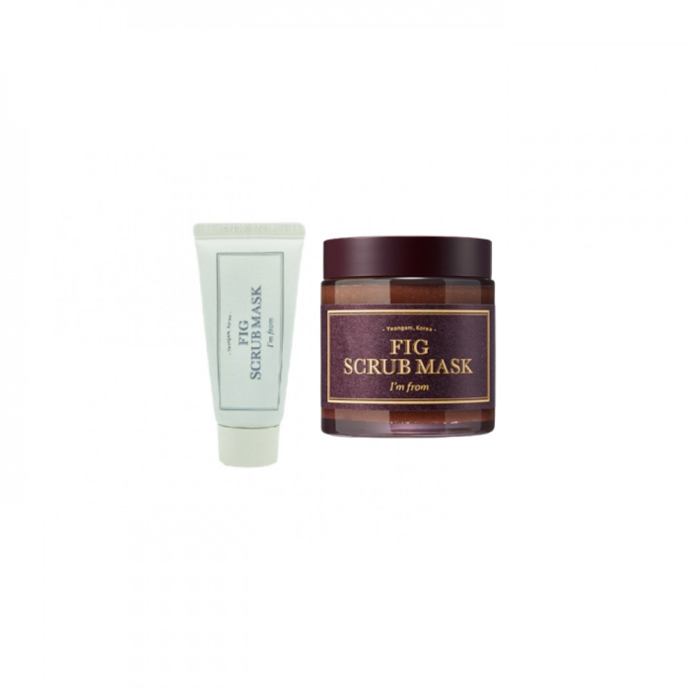 I'm From - Fig Scrub Mask - 30g (1ea) + Fig Scrub Mask - 120g (1ea) set