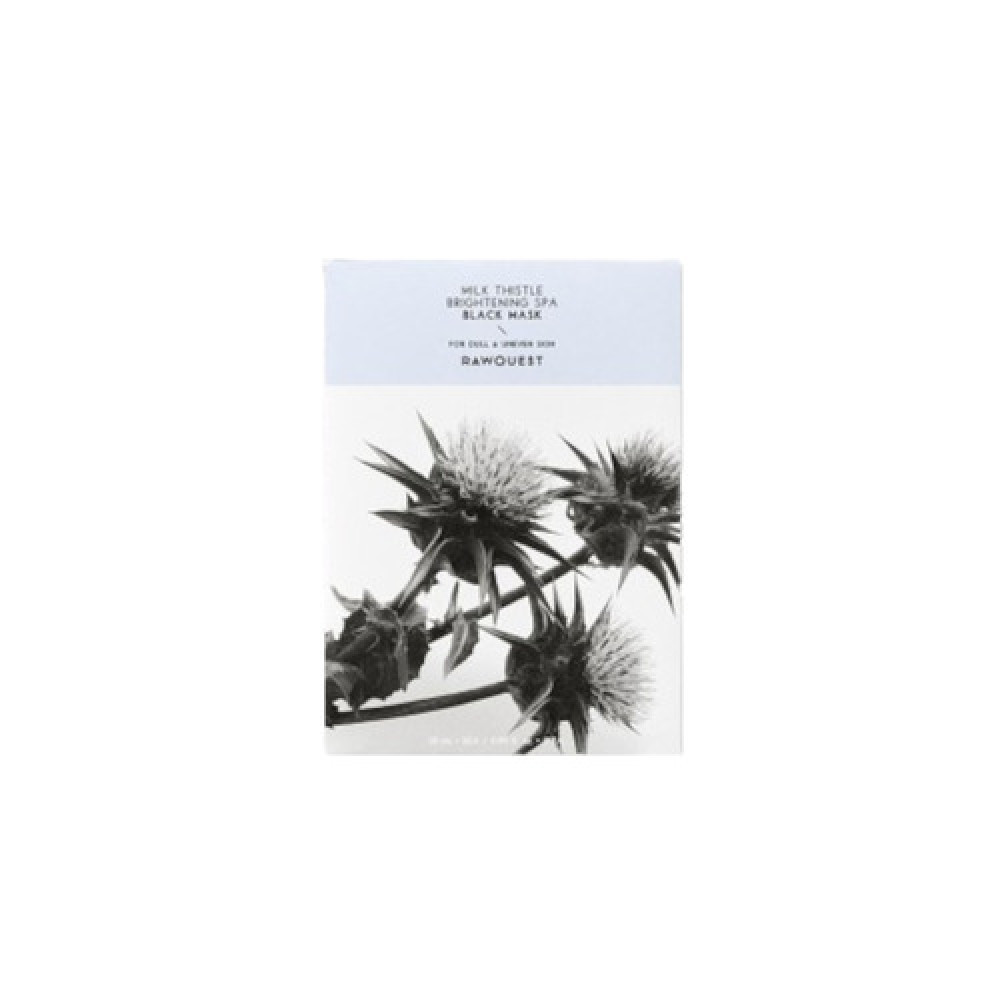 RAWQUEST - Milk Thistle Brightening SPA Black Mask - 5pcs