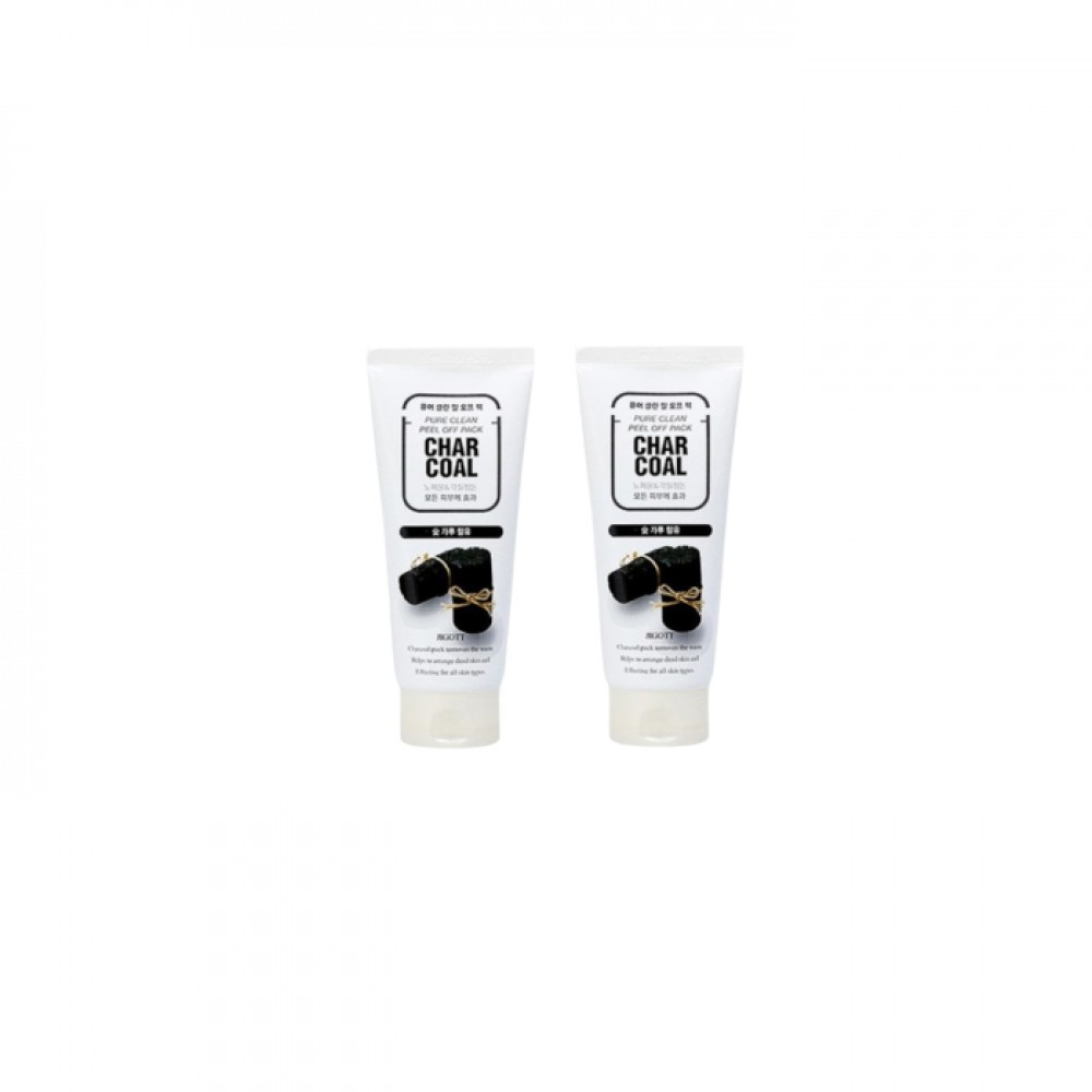 Jigott - Pure Clean Peel Off Pack No.Charcoal - 180ml (2ea) Set