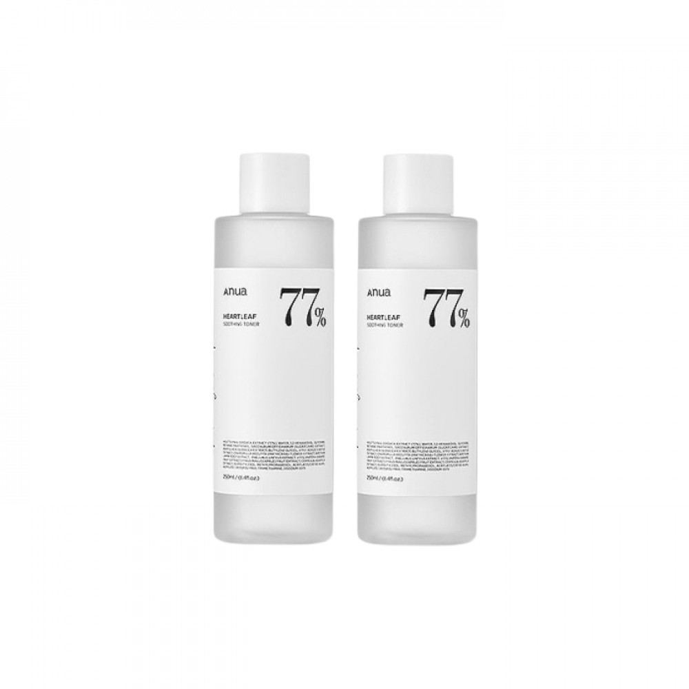 ANUA - Heartleaf 77% Soothing Toner - 250ml (2ea) Set