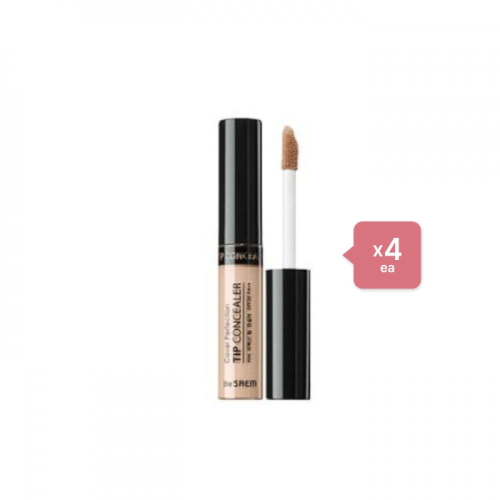 The Saem Cover Perfection Tip Concealer - 1.25 Light Beige (4ea) Set