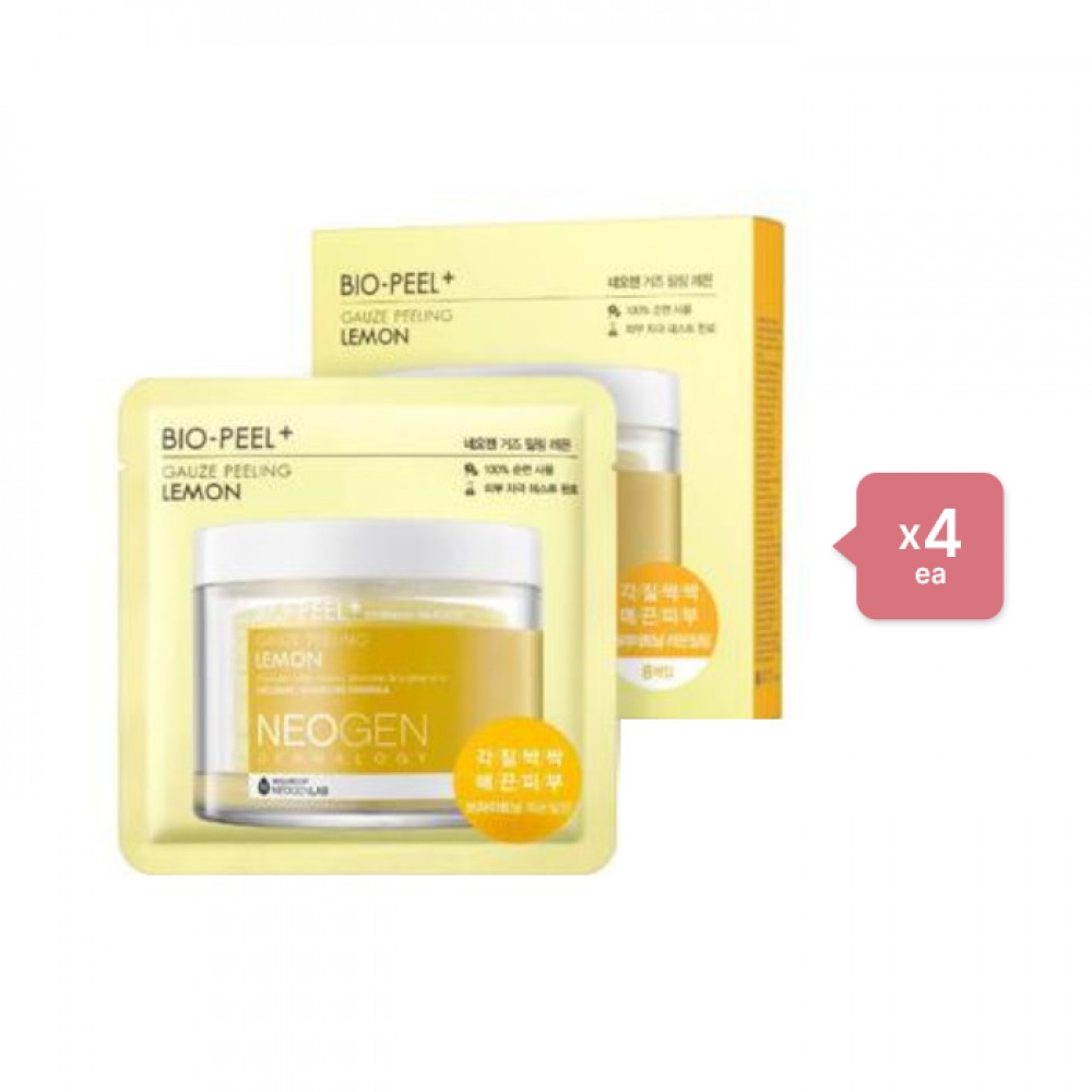 NEOGEN Dermalogy - Bio - Peel Gauze Peeling - Lemon - 8 Pads - 8pcs - Yellow (4ea) Set
