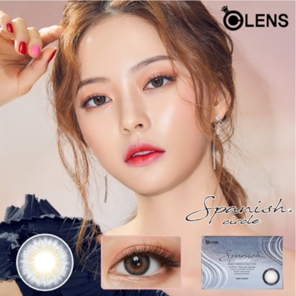 Olens - Spanish Circle 1 Month - Circle Gray - 2pcs