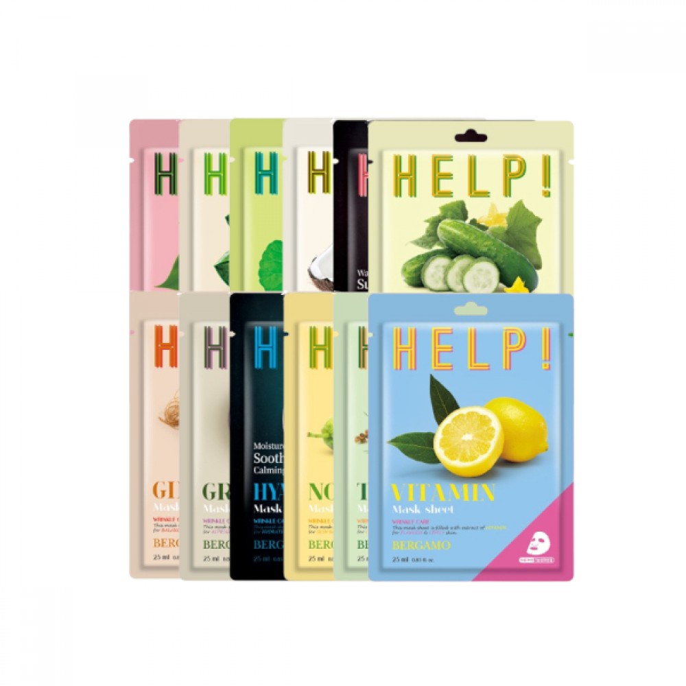 Bergamo - Help! Mask Pack - 1pc