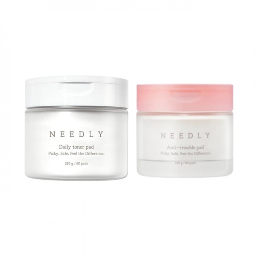 NEEDLY - Daily Toner Pad - 280g/60pads + Anti-Trouble Pad - 250g/60ea Set