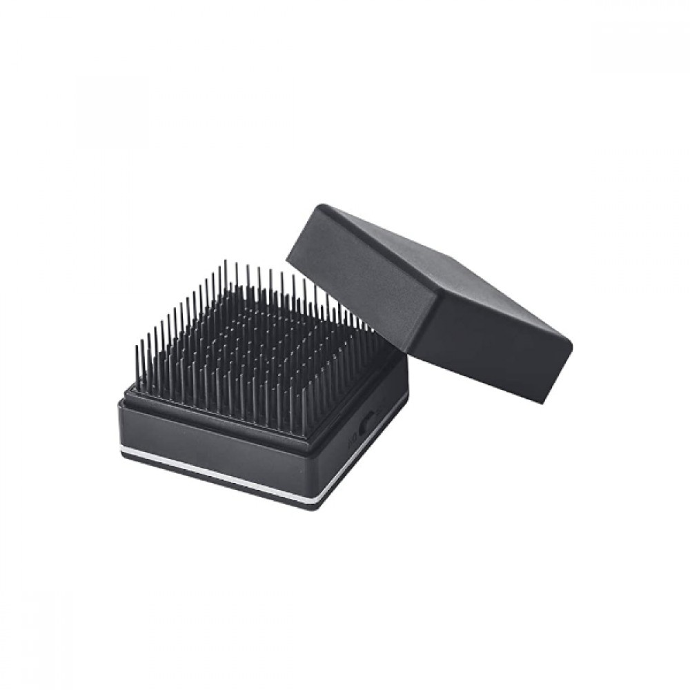 SALONIA - Square ION Brush (100V-240V) SL-014BK - 1pc