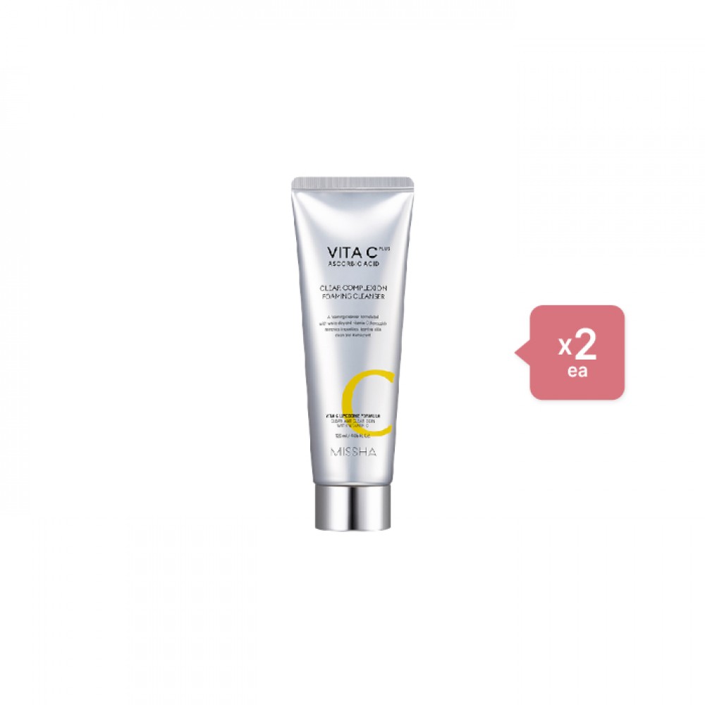 MISSHA - Vita C Plus Clear Complexion Foaming Cleanser - 120ml (2ea) Set
