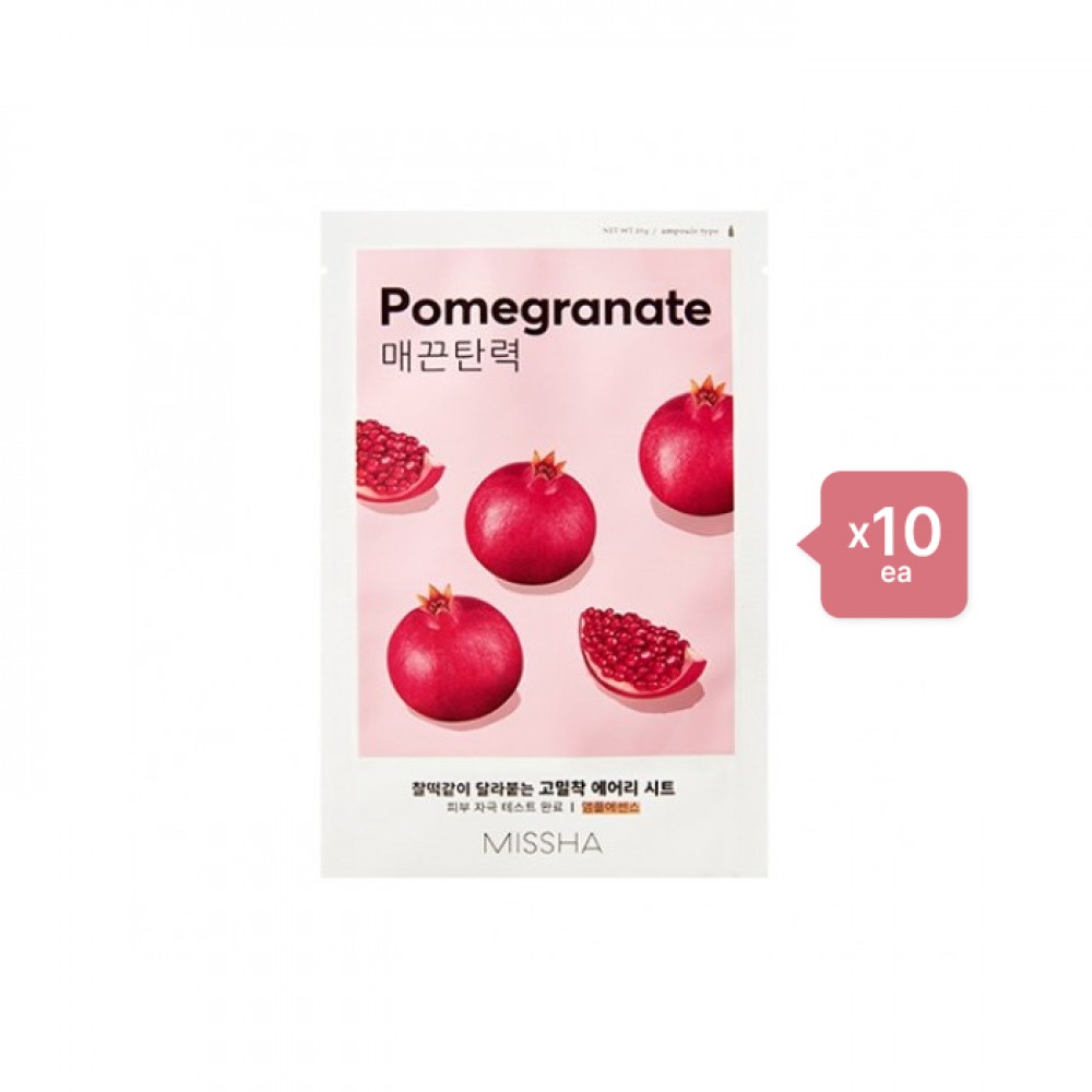 MISSHA - Airy Fit Sheet Mask - Pomegranate - 1pc (10ea) Set