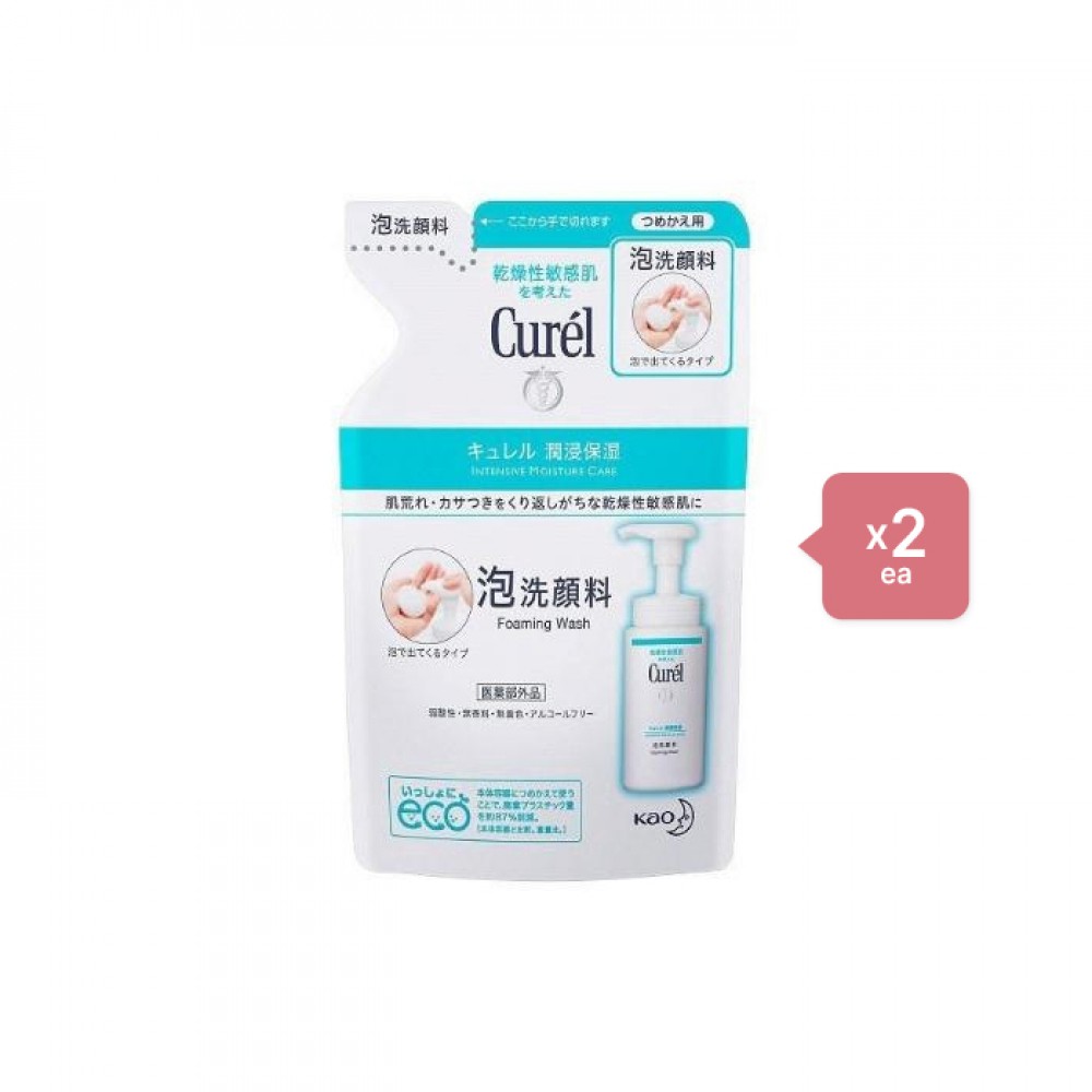 Kao - Curel Intensive Moisture Care Foaming Wash - Refill 130ml 2pcs Set