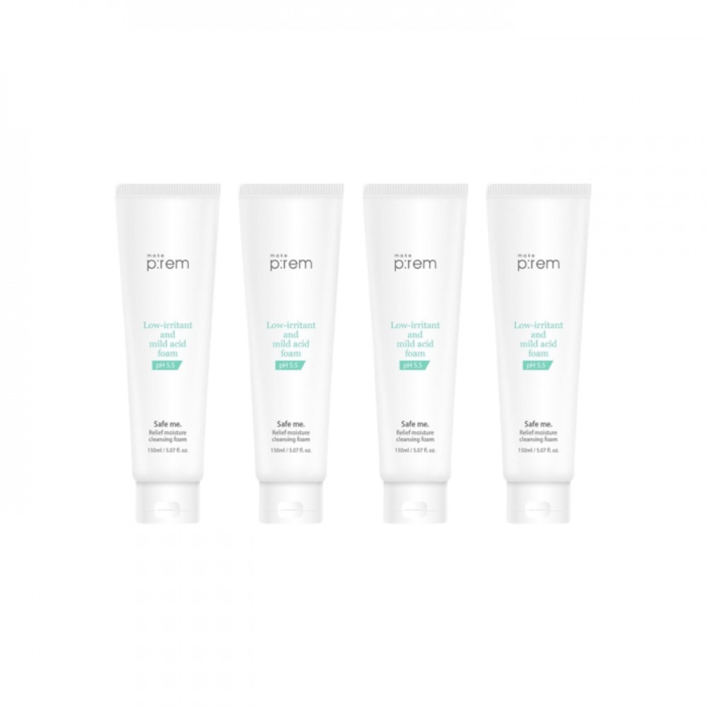 make p:rem - Safe me. Relief moisture cleansing foam - 150ml (4ea) Set