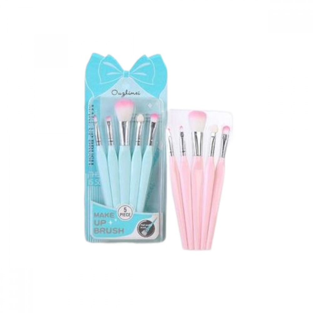 MINGXIER - Soft Makeup Brush - 5pcs (Random Colour) - 1 set