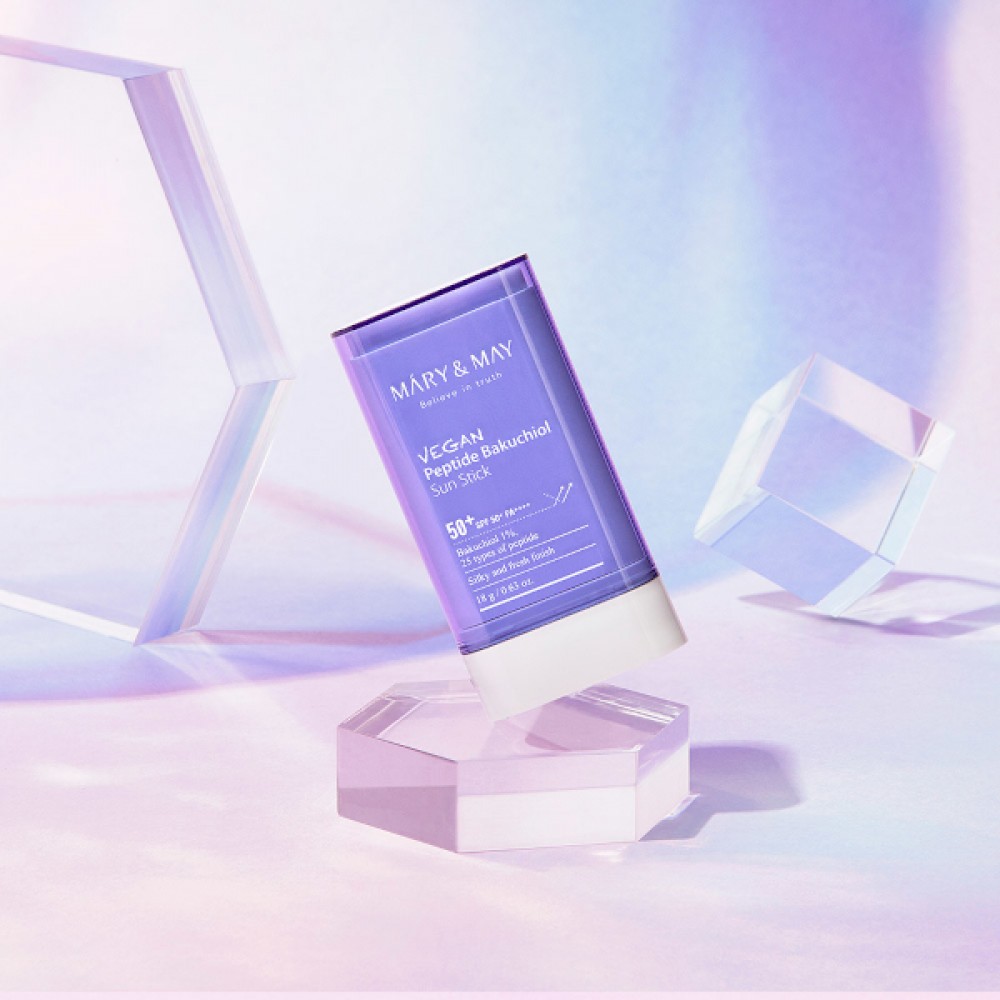 Mary&May - Vegan Peptide Bakuchiol Sun Stick SPF50+ PA++++ - 18g