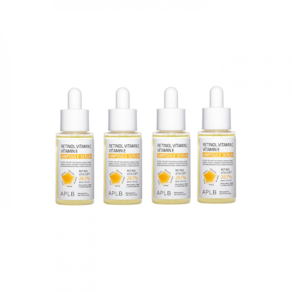 APLB - Retinol Vitamin C Vitamin E Ampoule Serum - 40ml (4ea) Set