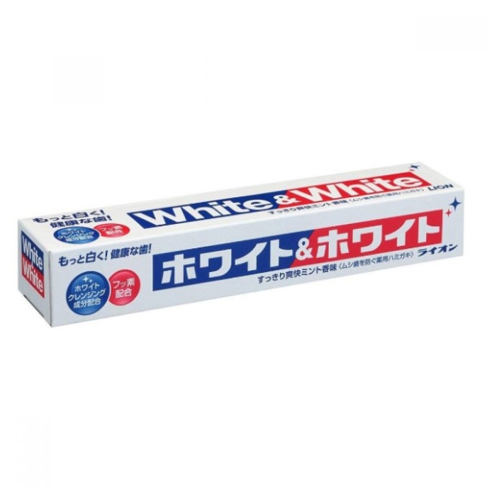 LION - White & White Toothpaste - 1pc