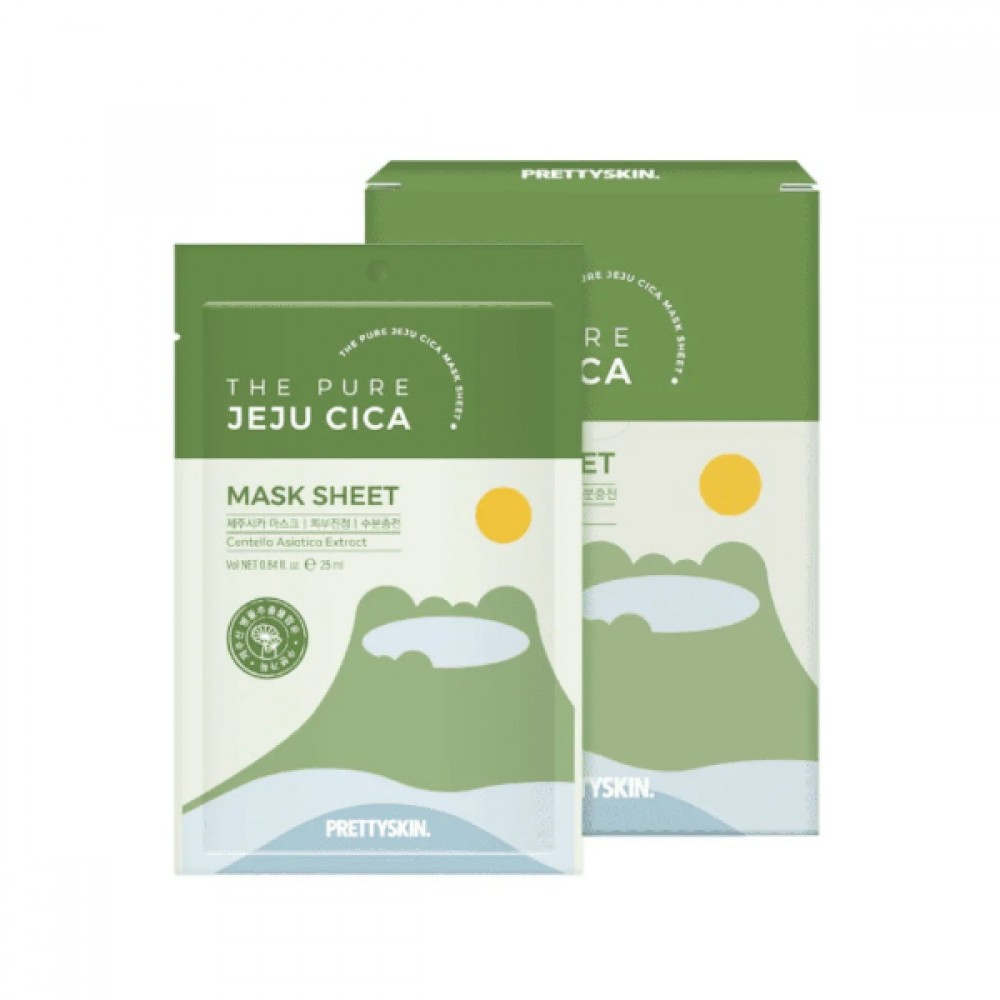PRETTYSKIN - The Pure Jeju Cica Mask Sheet - 10pcs