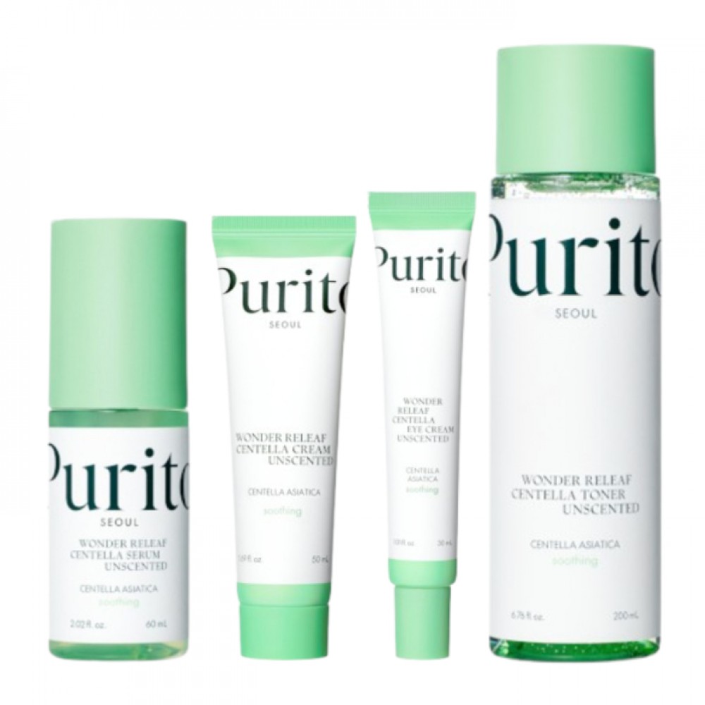 Purito SEOUL - Wonder Releaf Centella Unscented Skincare Heroes Set