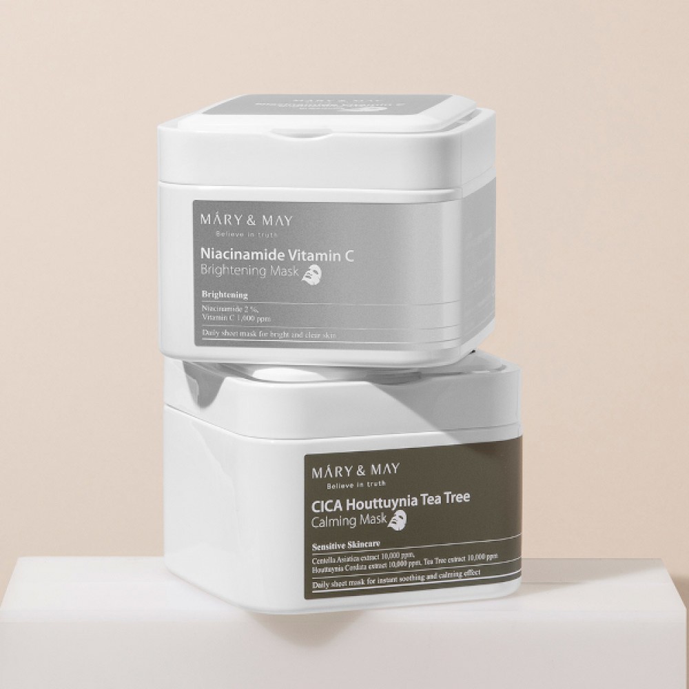 Mary&May - Niacinamide Vitamin C Brightening Mask - 30pcs/400g