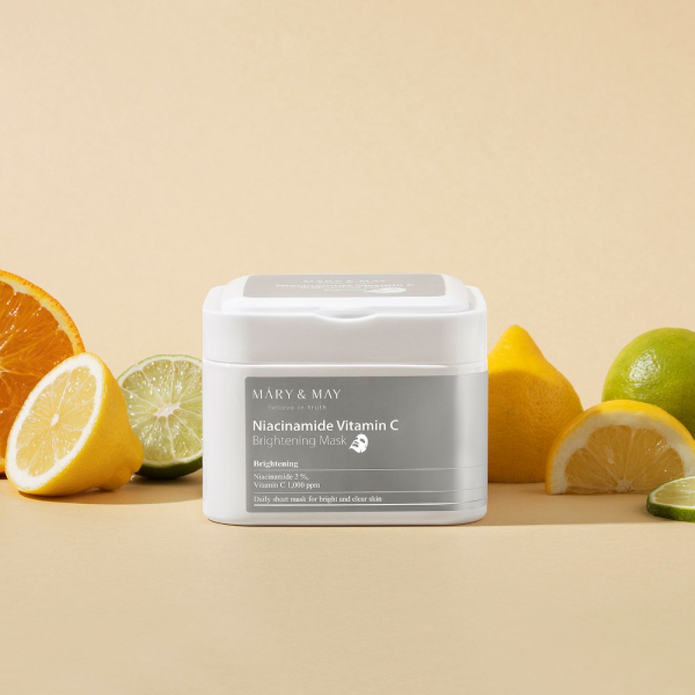 Mary&May - Niacinamide Vitamin C Brightening Mask - 30pcs/400g