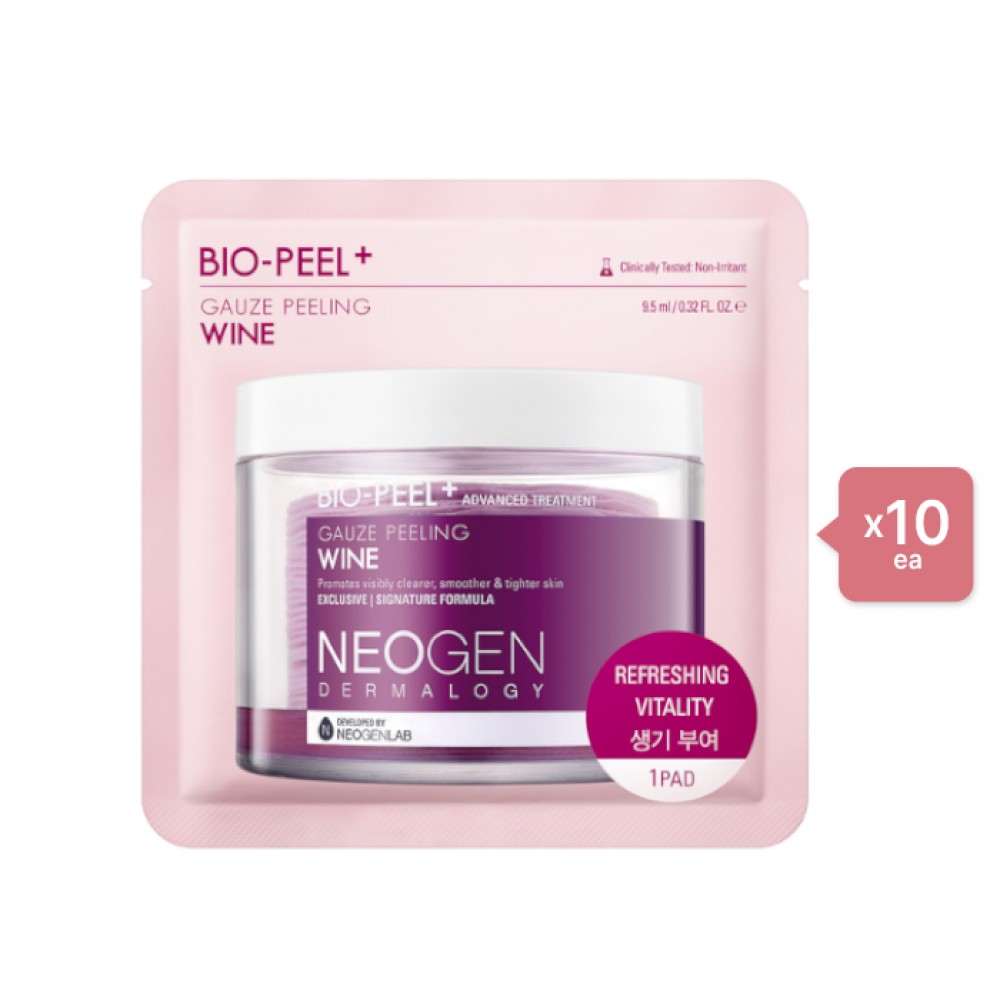 NEOGEN Dermalogy Bio-Peel Gauze Peeling Pad - Wine - 1pad (10ea) Set