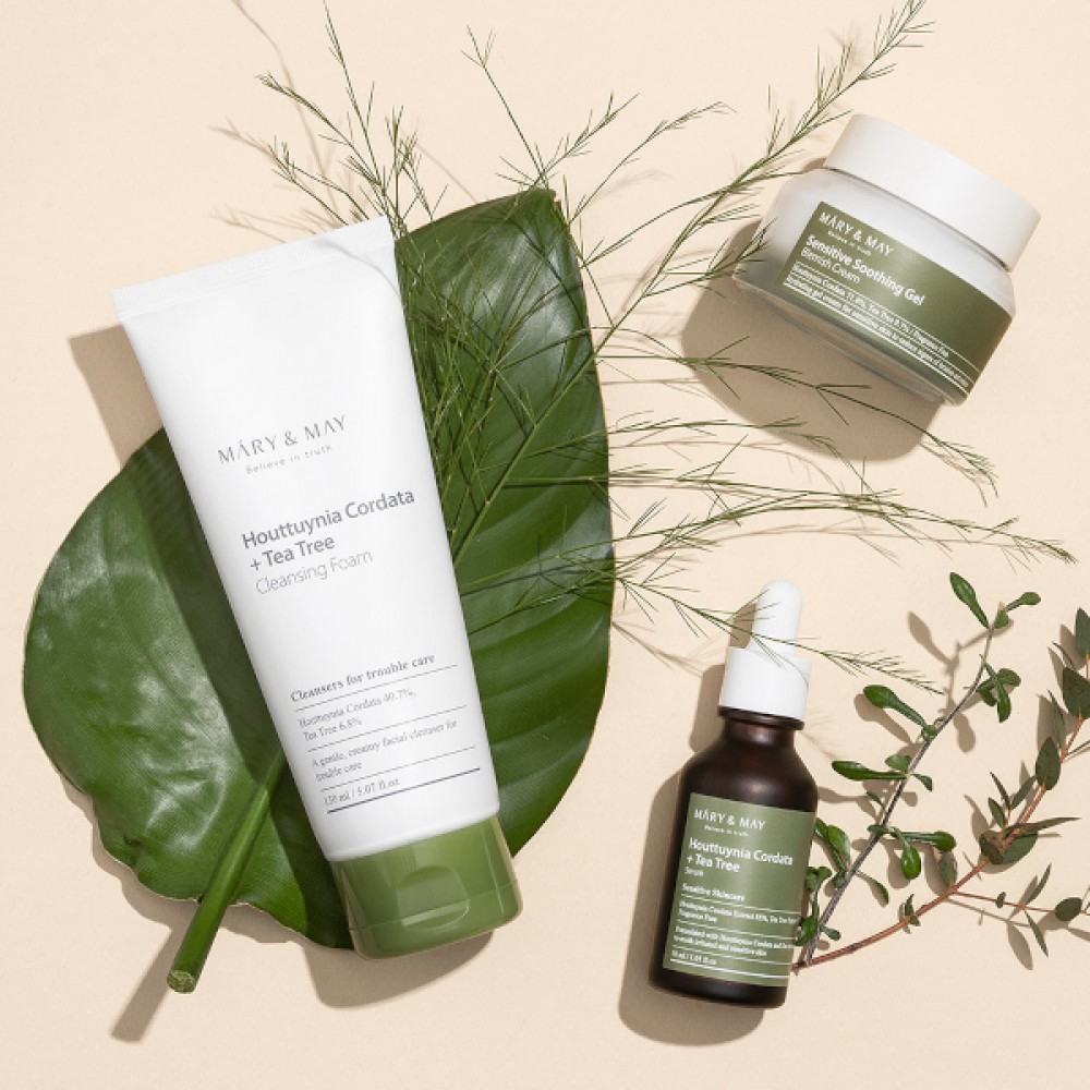 Mary&May - Houttuynia Cordata+Tea Tree Cleansing Foam - 150ml
