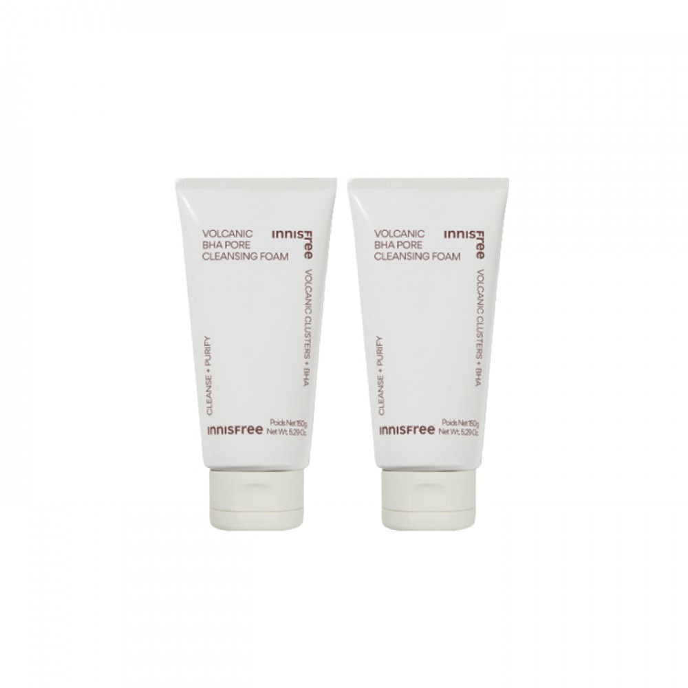 innisfree Volcanic BHA Pore Cleansing Foam - 250g (2ea) Set