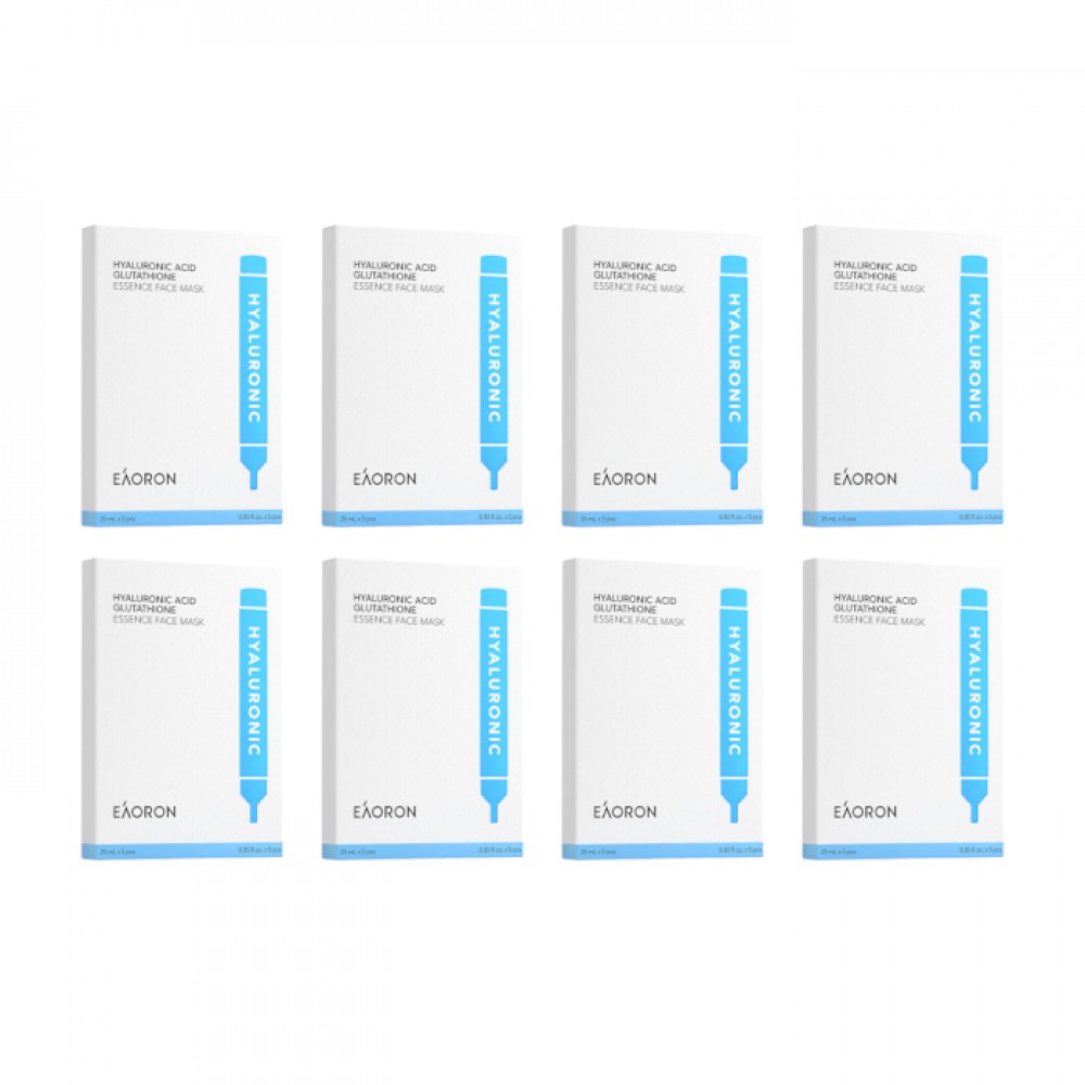EAORON - Hyaluronic Acid Glutathione Essence Face Mask - 40pcs Set