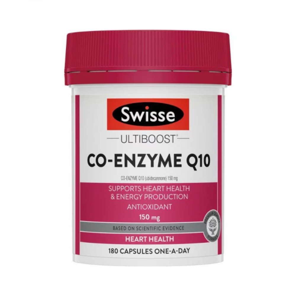 Swisse - Co-Enzyme Q10 150mg - 180 Capsules