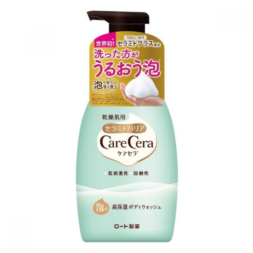 Rohto Mentholatum - Care Cera Foam High Moisturizing Body Wash - 450ml