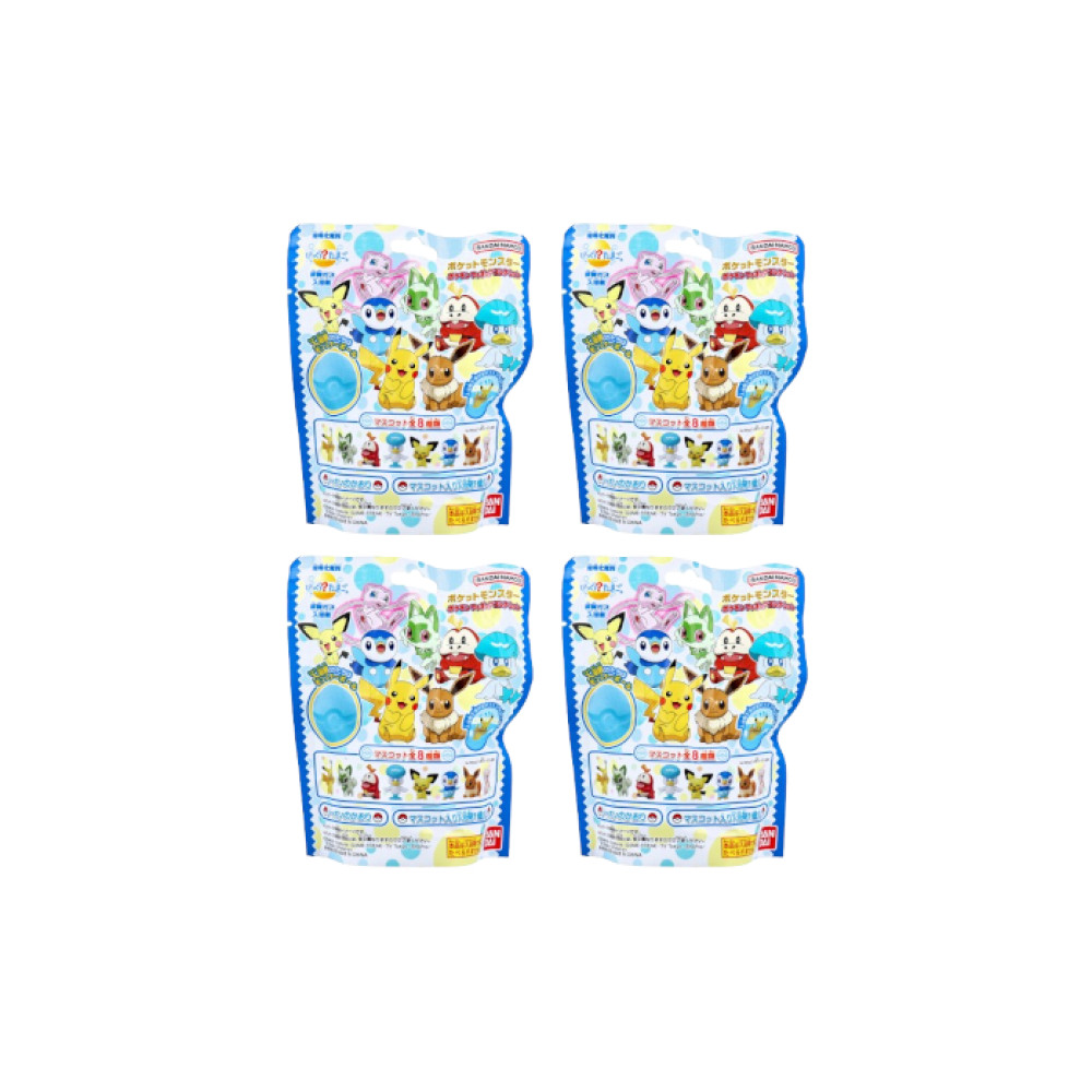 Bandai - Pokemon Figure Collection Surprised? Bath Ball - 1 pc (4ea) Set