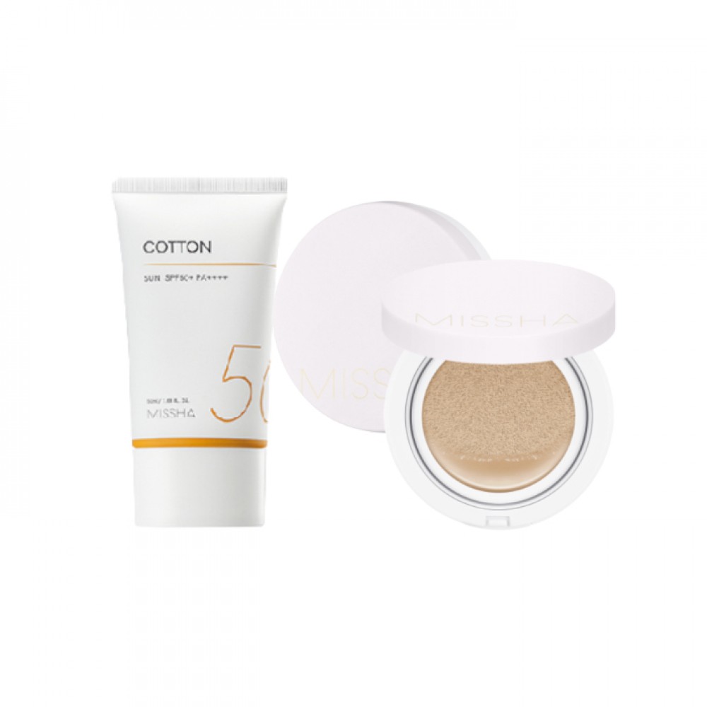 Missha Missha Cotton Sun X Magic Cushion Cover Lastng # 23 Set