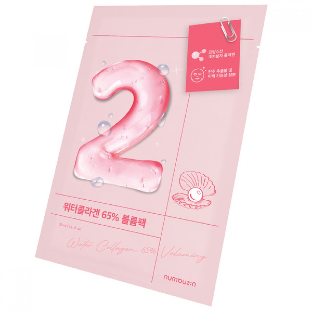 numbuzin - No.2 Water Collagen 65% Voluming Sheet Mask - 33g*1pc