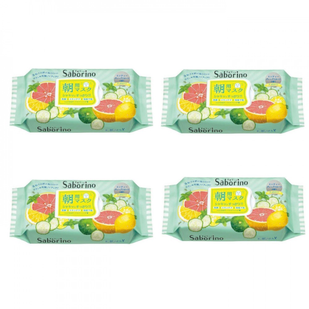 BCL - Saborino Morning Mask - Grapefruit - 32pc (4ea) Set