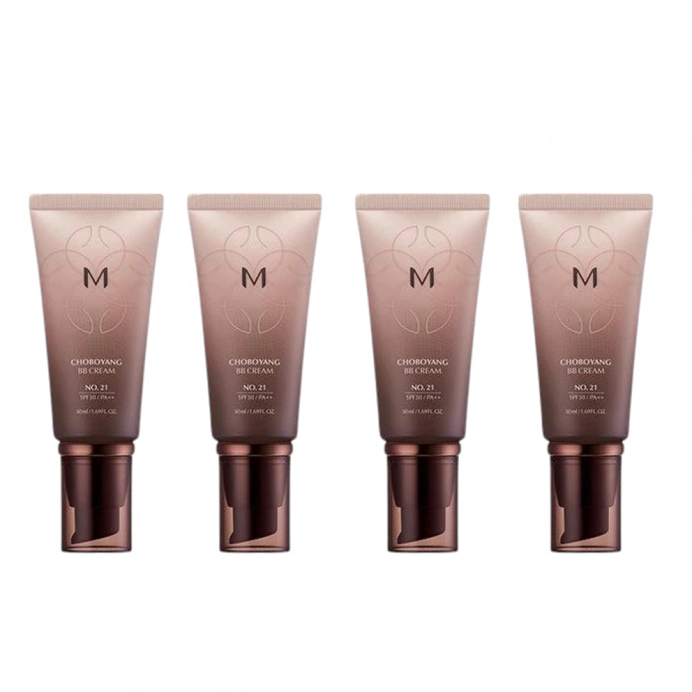 MISSHA Cho Bo Yang BB Cream (SPF30 PA++) (New) - 50ml - #21 Bright Beige (4ea) Set
