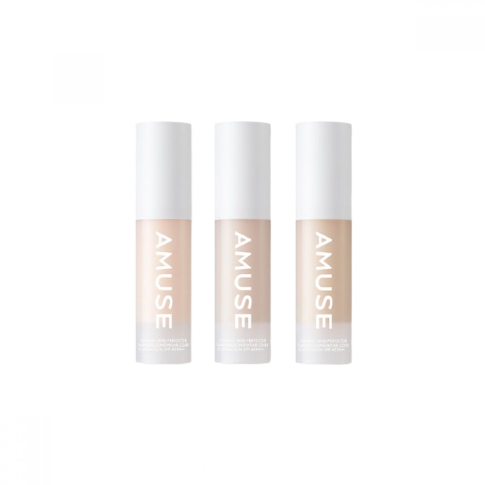Amuse - Ceramic Skin Perfector Foundation Mini SPF 40 PA++ - 15ml