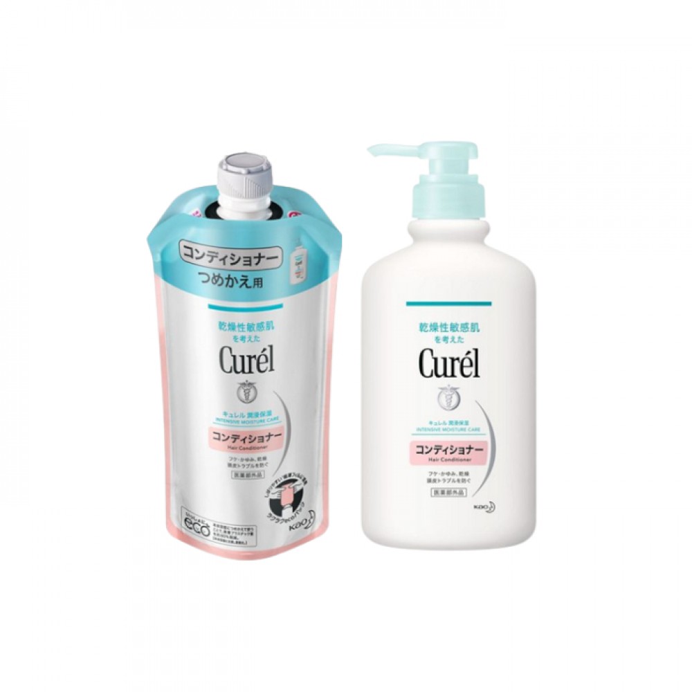 Kao - Curel Intensive Moisture Care Hair Conditioner & Refill Set