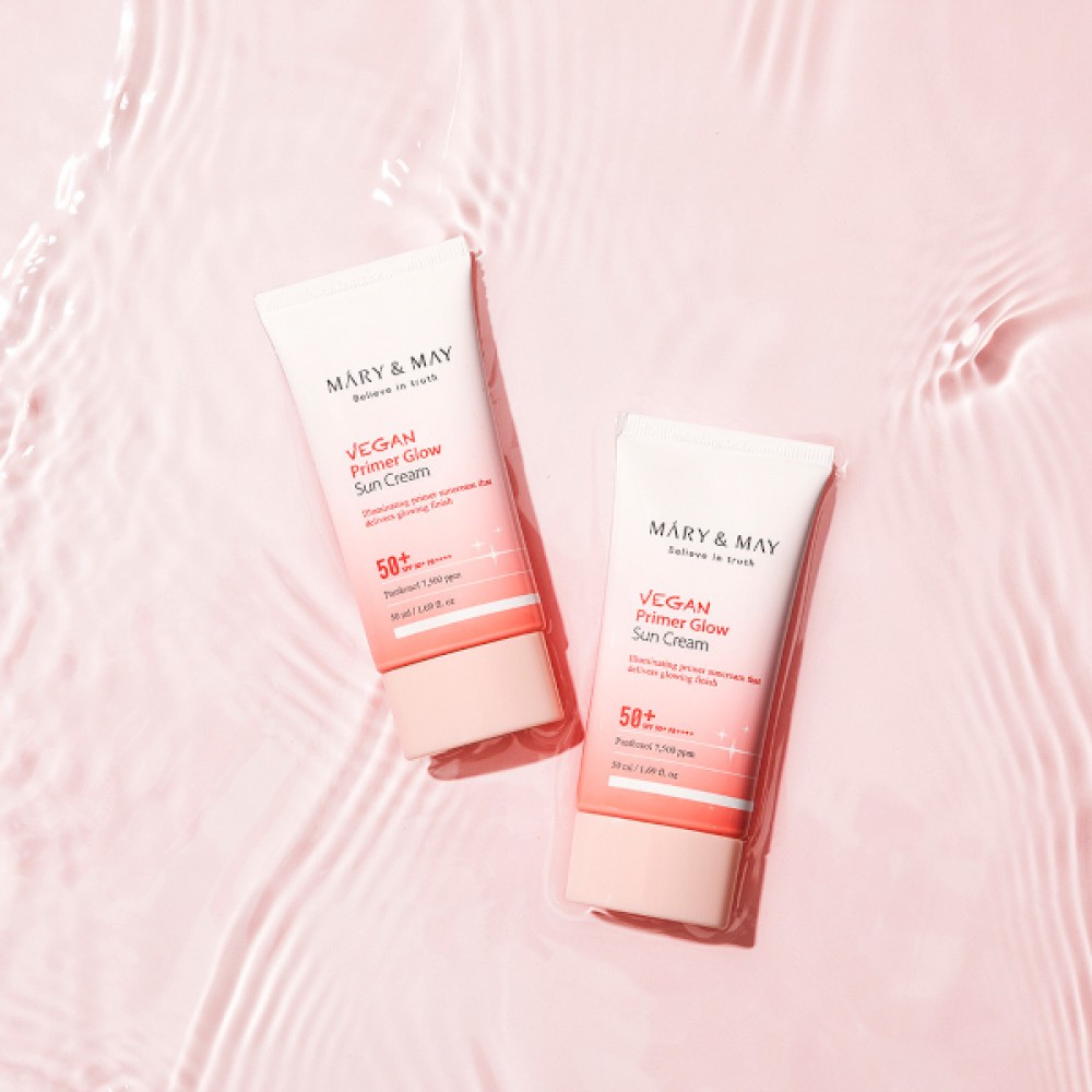 Mary&May - Vegan Primer Glow Sun Cream SPF50+ PA++++ - 50ml