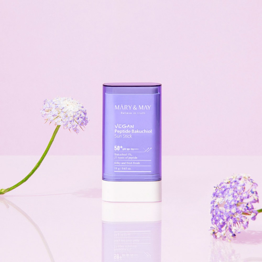 Mary&May - Vegan Peptide Bakuchiol Sun Stick SPF50+ PA++++ - 18g