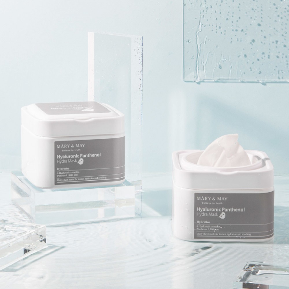 Mary&May - Hyaluronic Panthenol Hydra Mask - 30pcs/400g