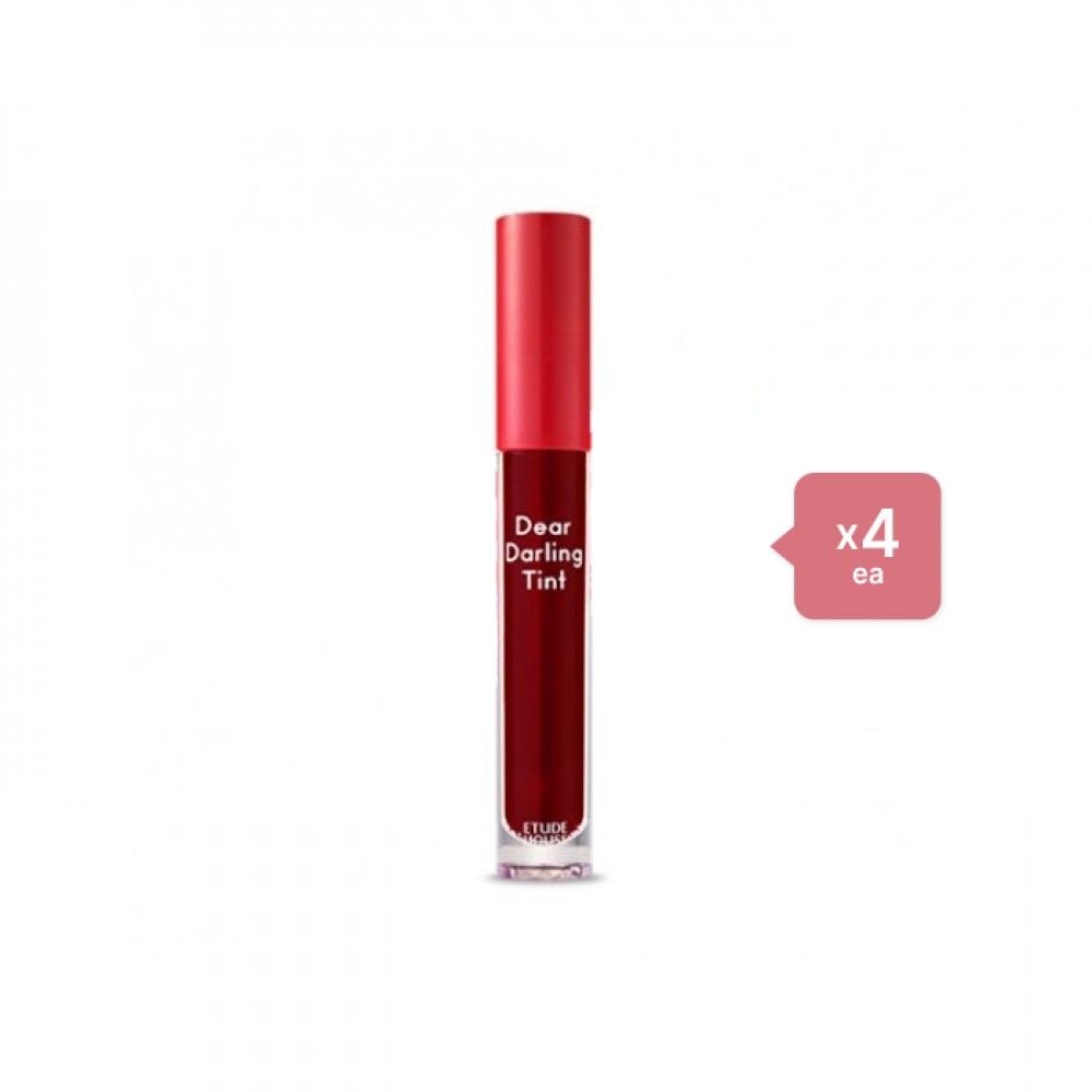 ETUDE - Dear Darling Water Gel Tint - OR204 Cherry Red/5g (4ea) Set