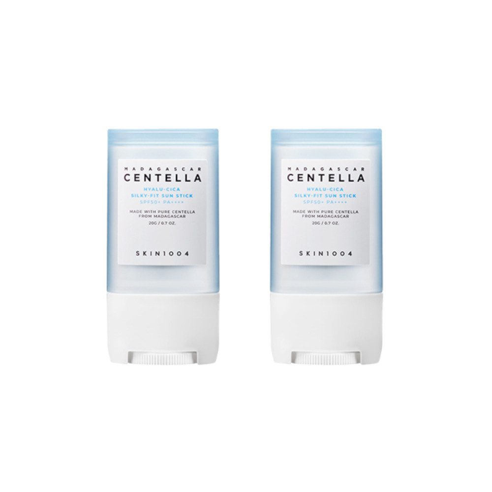 SKIN1004 Madagascar Centella Hyalu-Cica Silky-Fit Sun Stick SPF50+ PA++++ - 20g (2ea) set