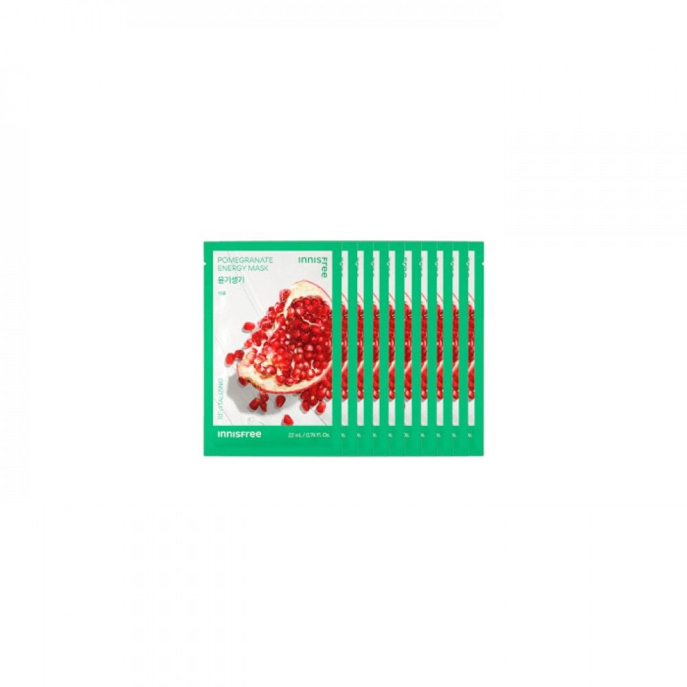 innisfree - Energy Mask - Pomegrante - 10pcs Set