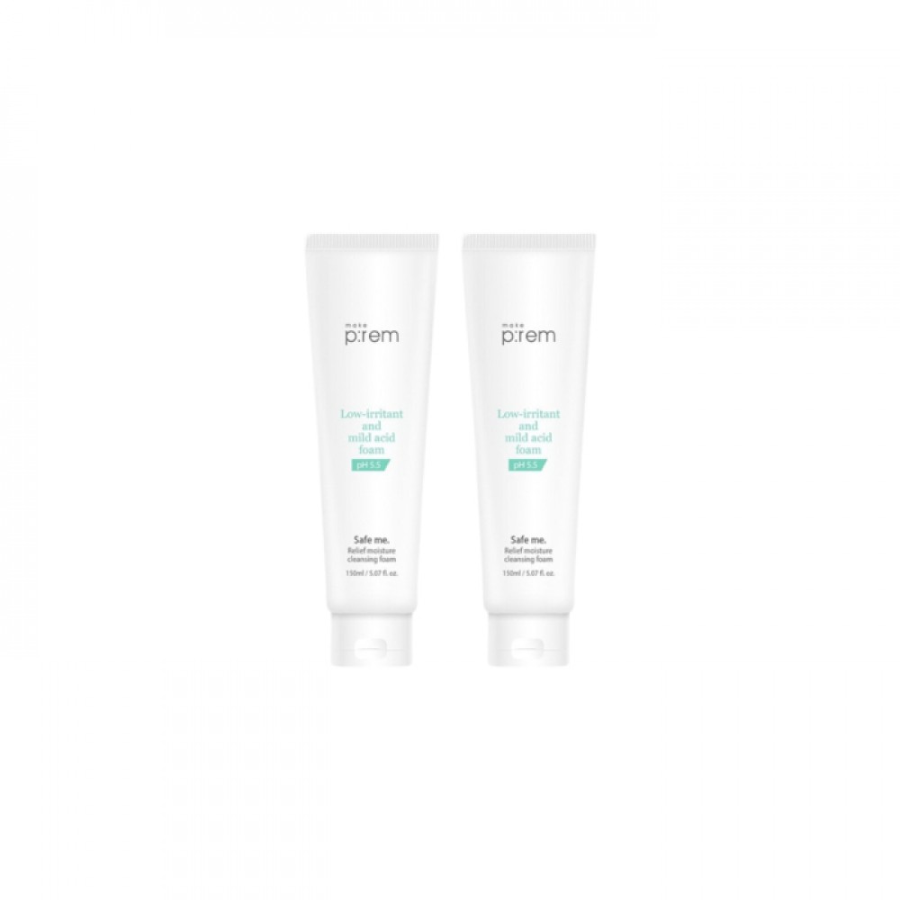 make p:rem - Safe me. Relief moisture cleansing foam - 150ml (2ea) Set
