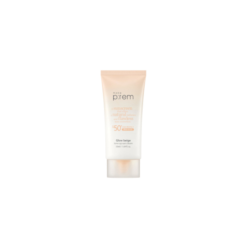 make p:rem - Glow Beige Tone Up Sun Cream SPF50+ PA++++ - 50ml